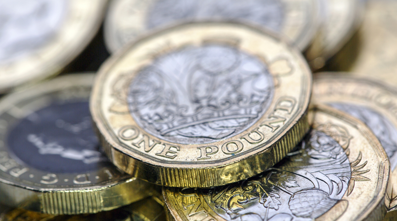 Picture of pound coins